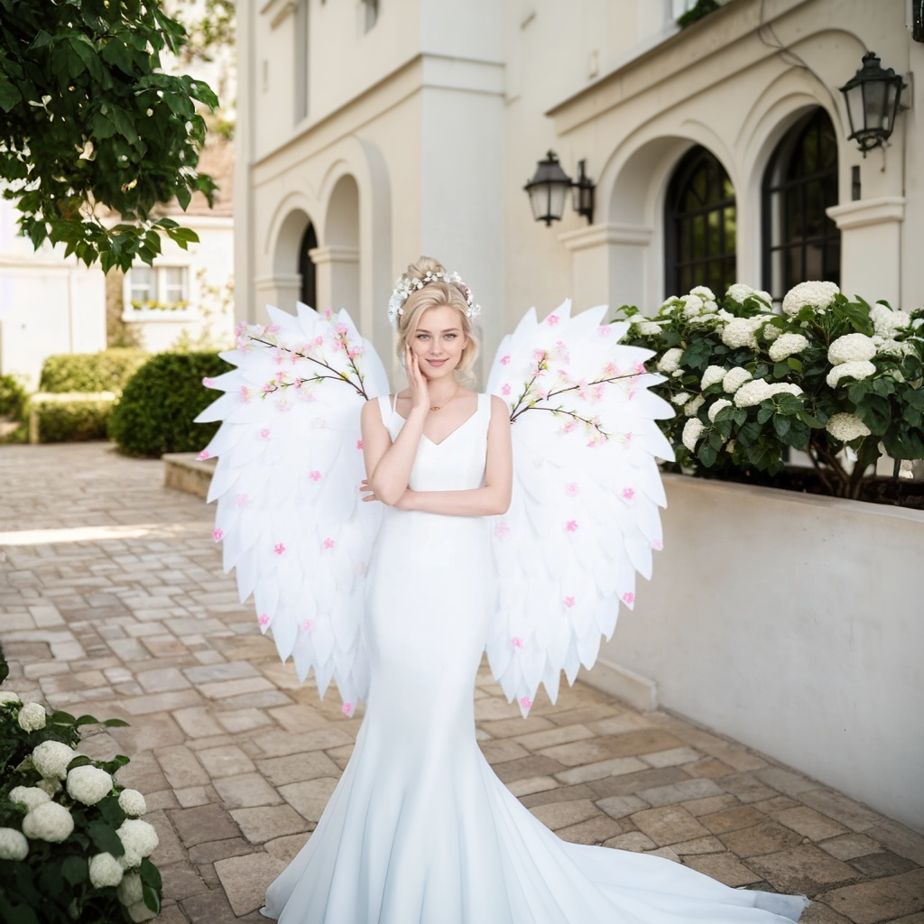 Handmade Dreamy Cherry Blossom Foam Cotton Wings - Photography, Runway & Cosplay Essential