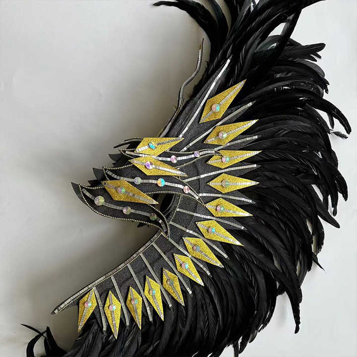 High-Quality Brazilian Samba Feather Headdress for Carnival Stage Performances and Samba Dance Costumes