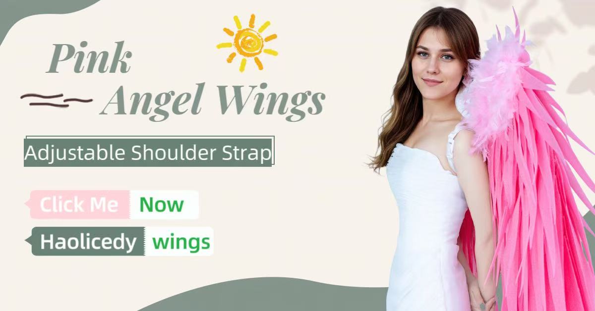 Handmade extra Long pink Foam Archangel wings for Wedding Photography and Event Performances
