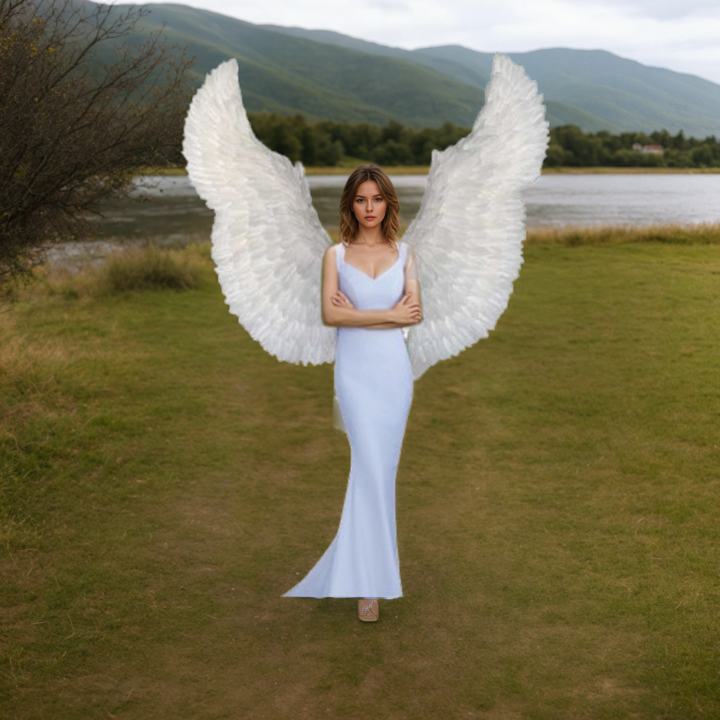 Angel feather wings for models' runway shows