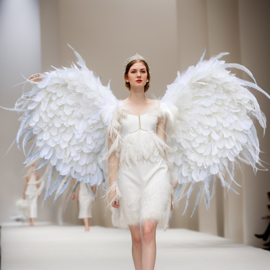 Model Catwalk Performance Large Angel Wings Adult wings with Diamond Feathers