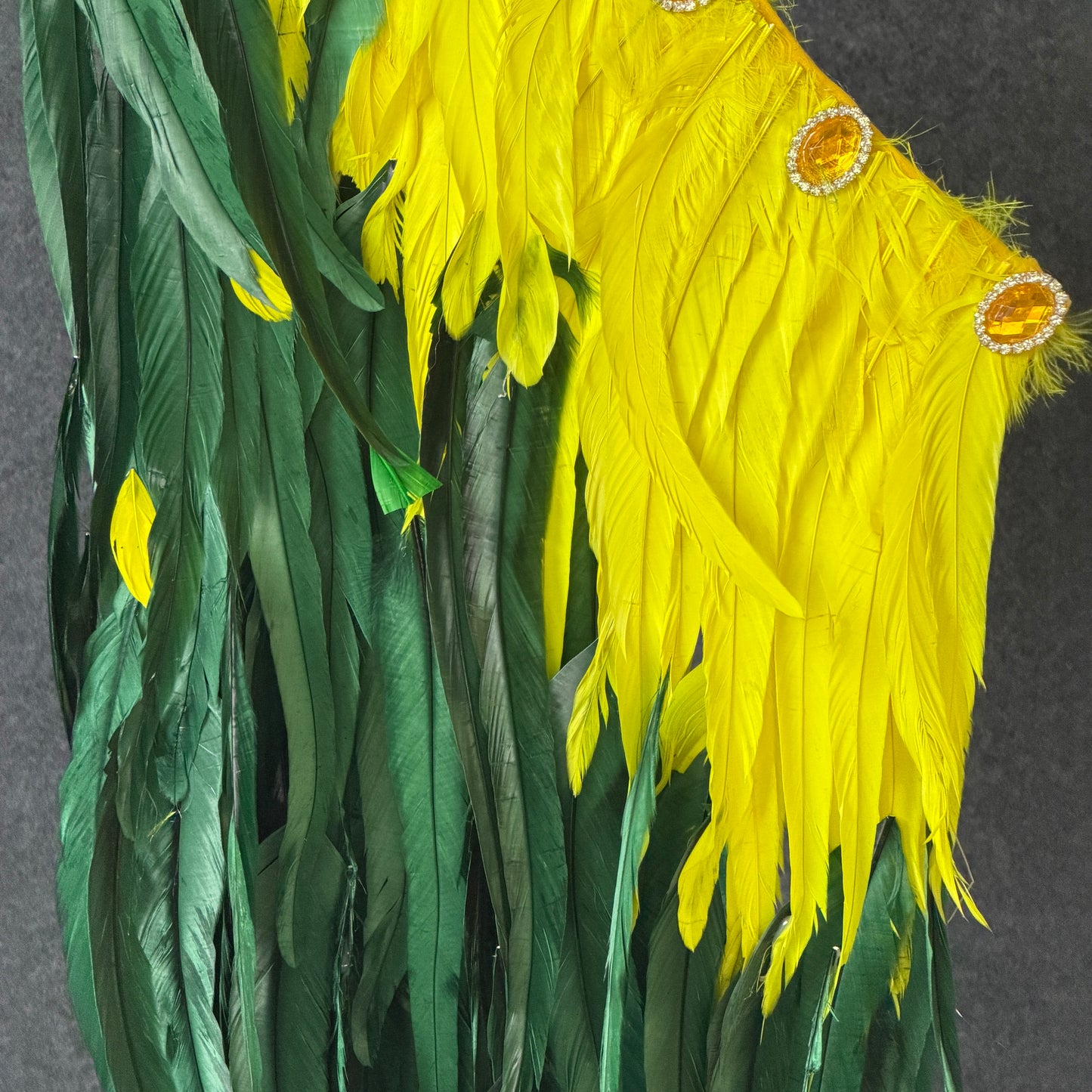 Custom Contrast Color Rooster Tail Wings, Performance Props for Opening Dance, Amusement Park Parades & Carnival Shows