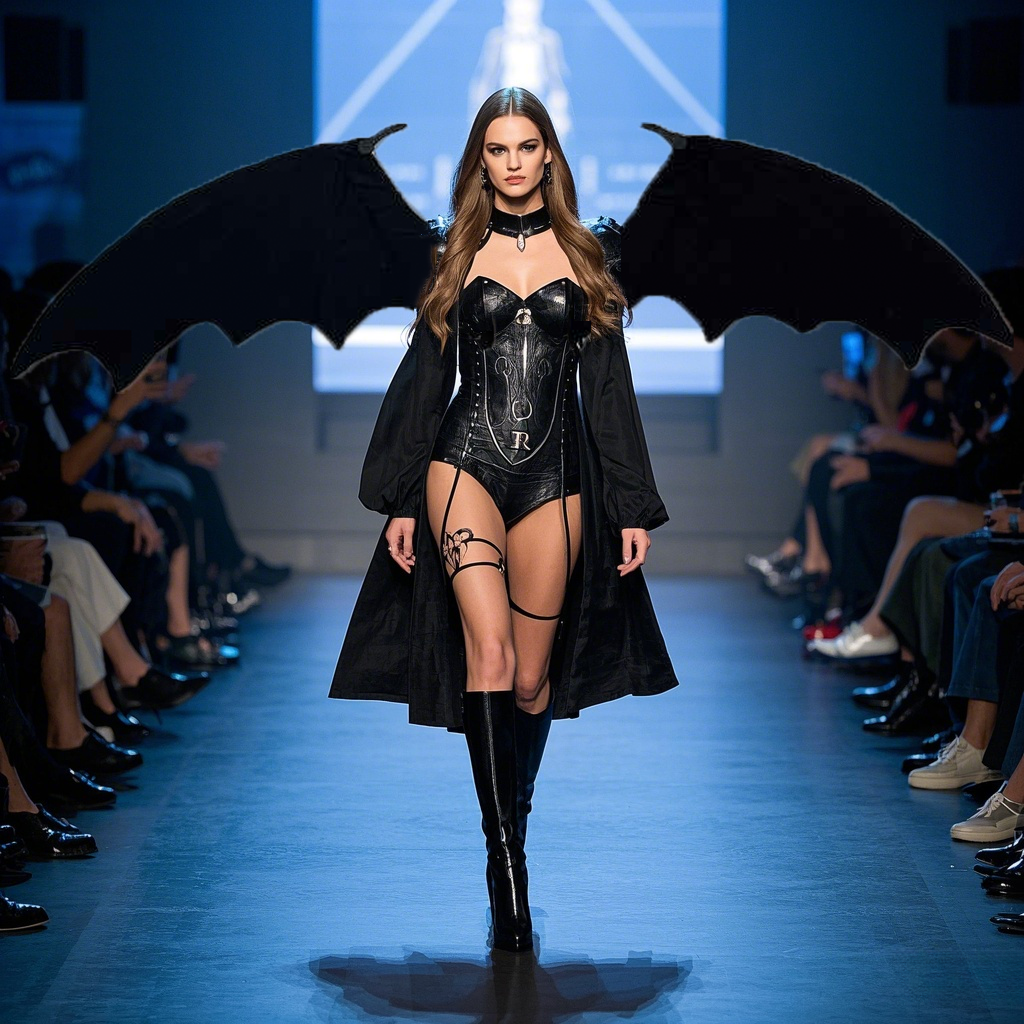 Factory Customized Black Electric Telescopic Black Bat Shaped Mechanical Angel wings Fashion Show Props Huge wings