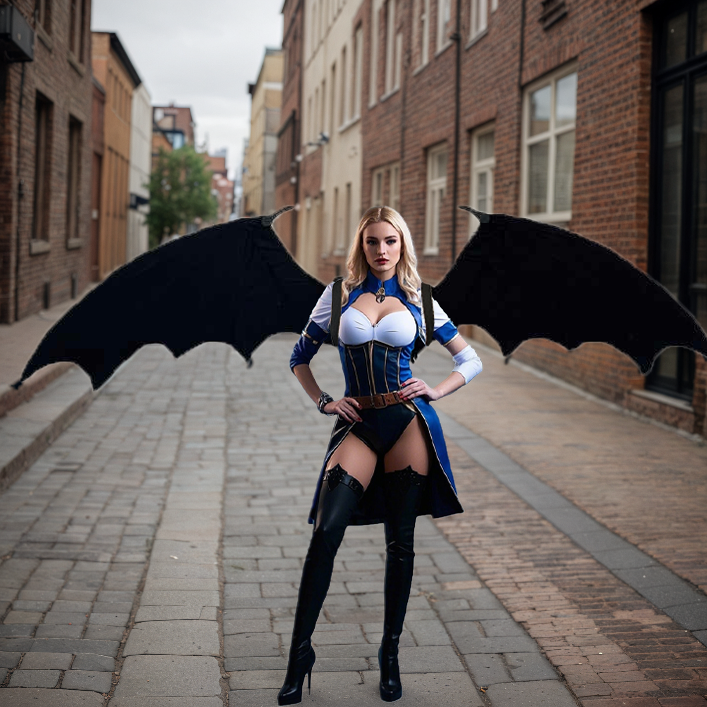 Factory Customized Black Electric Telescopic Black Bat Shaped Mechanical Angel wings Fashion Show Props Huge wings