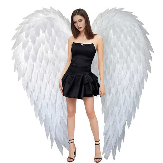 Handmade White Foam Large Angel Wings, suitable Photography