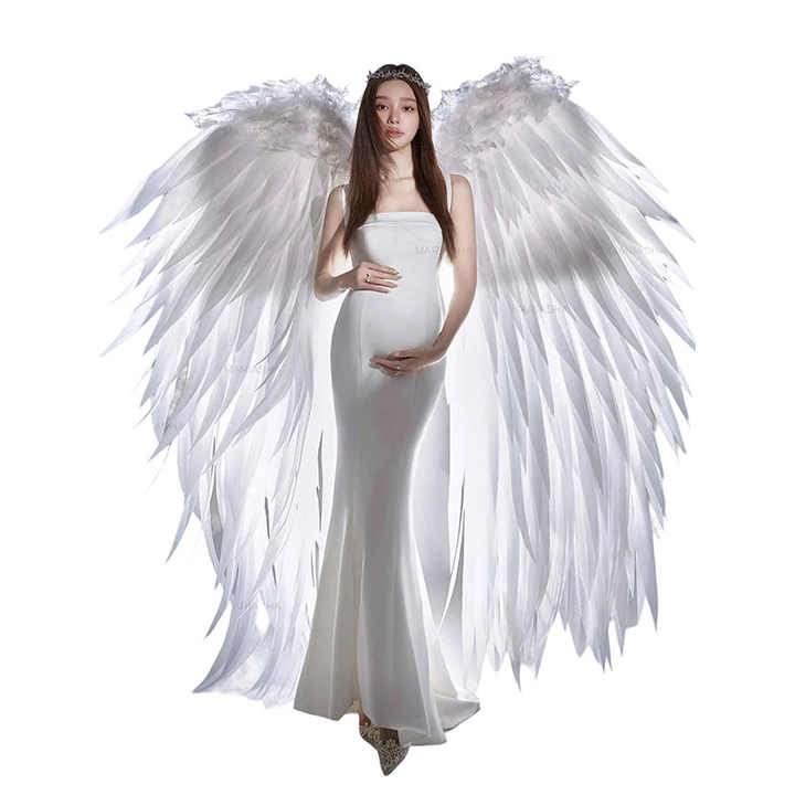 Model Walk Show Angel wings Studio Photography Modeling Props White Large Angel wings
