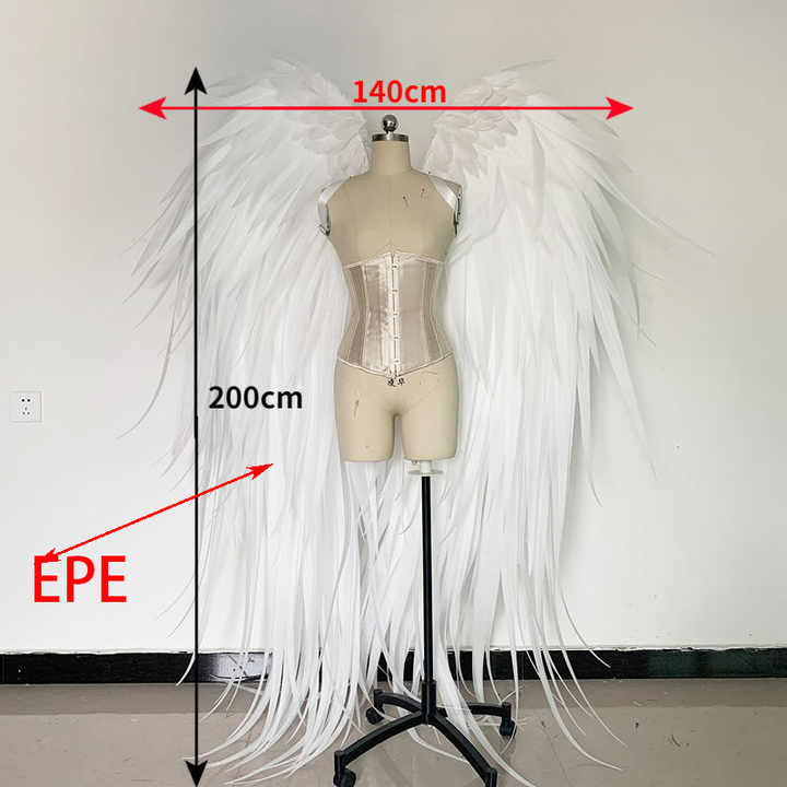 Model Walk Show Angel wings Studio Photography Modeling Props White Large Angel wings