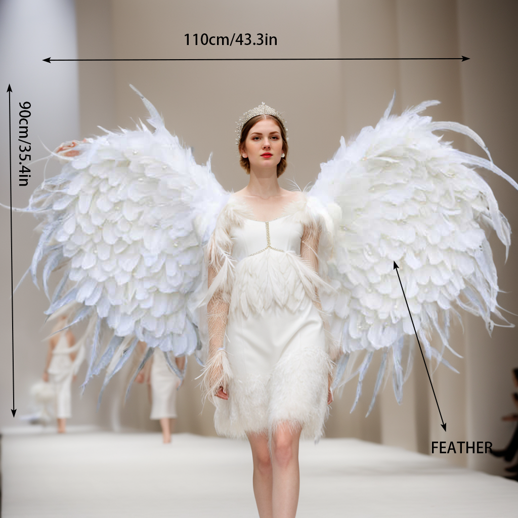 Model Catwalk Performance Large Angel Wings Adult wings with Diamond Feathers