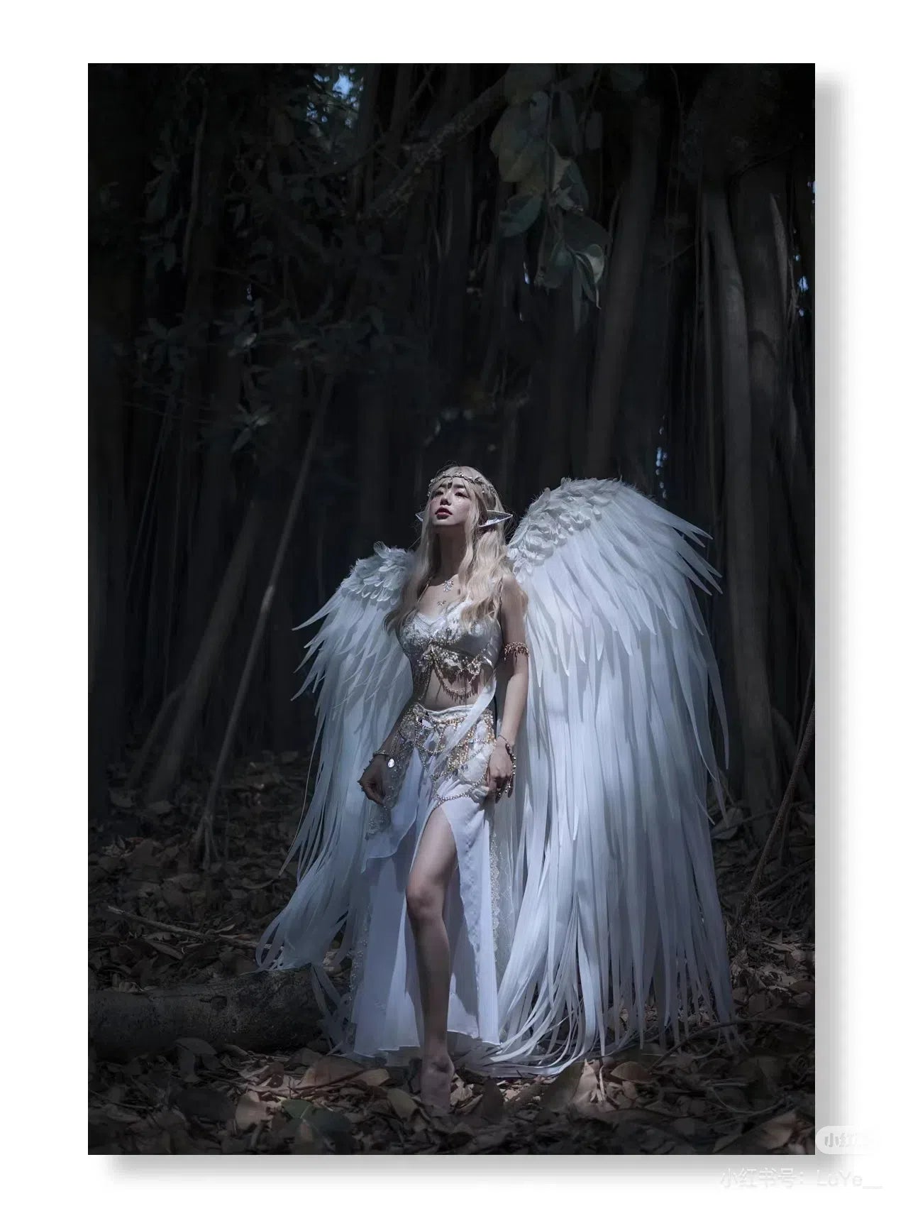 Model Walk Show Angel wings Studio Photography Modeling Props White Large Angel wings