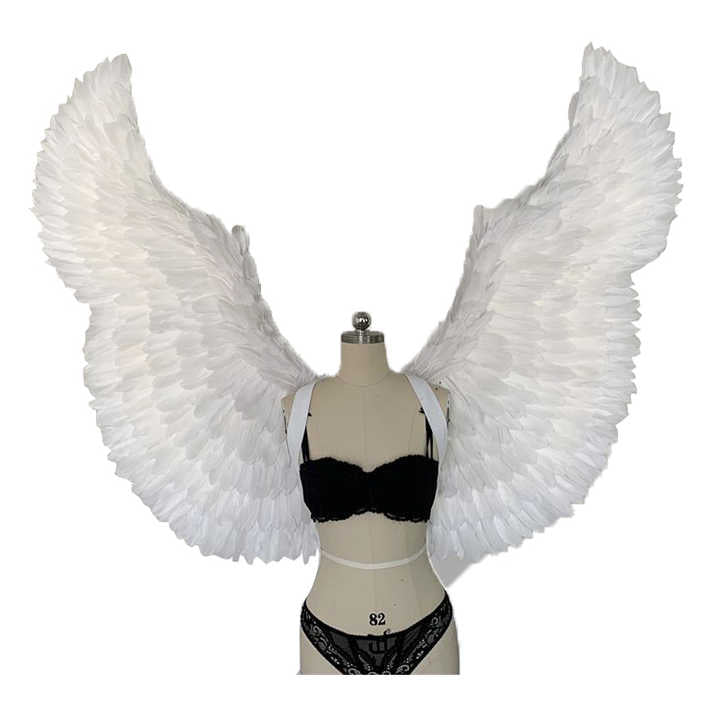 Angel feather wings for models' runway shows
