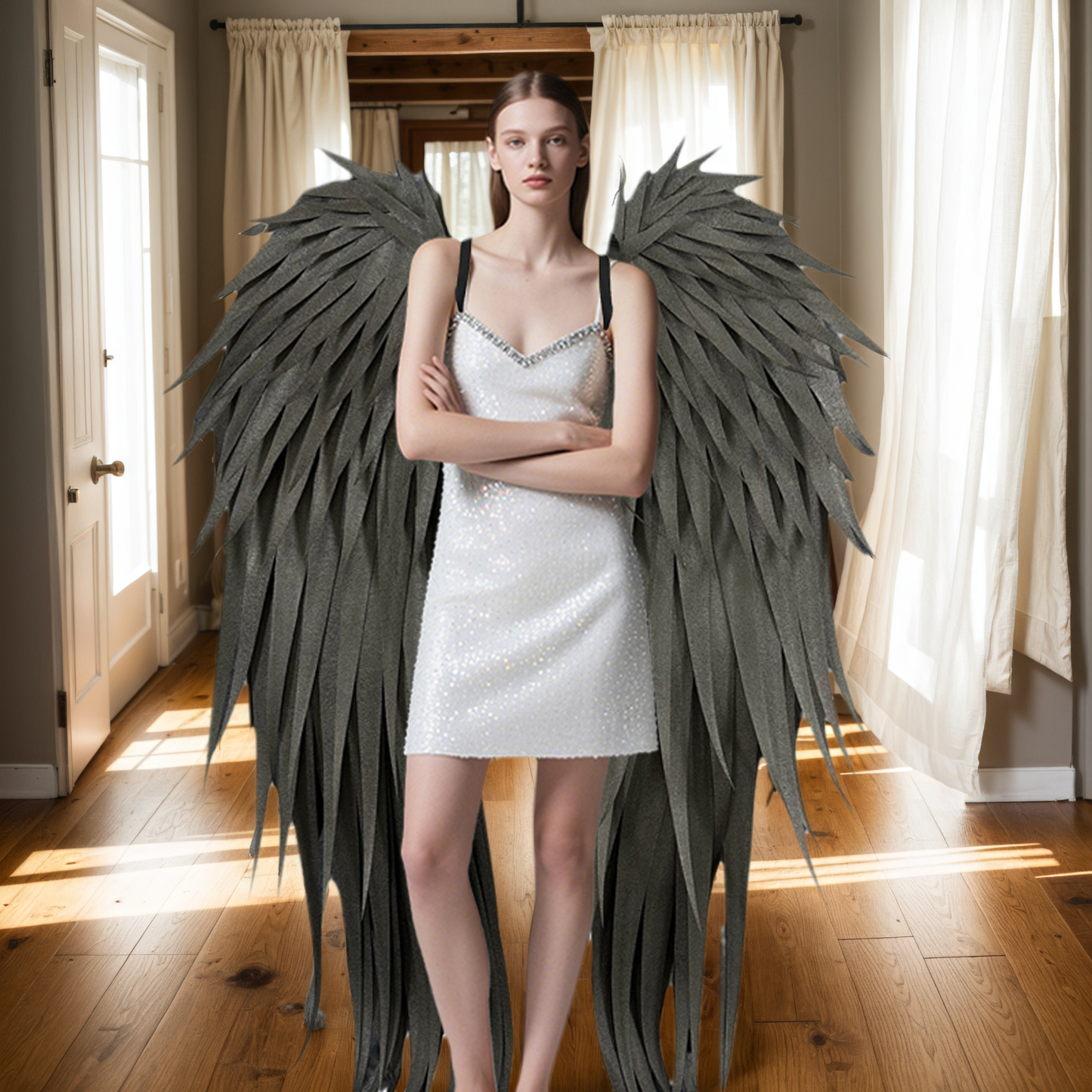 Black Foam Angel Wings - Essential for Stylish Looks