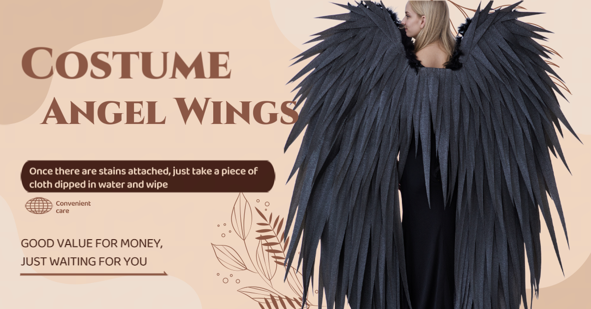 Model Walk Show Angel wings Studio Photography Modeling Props Black Large Angel wings
