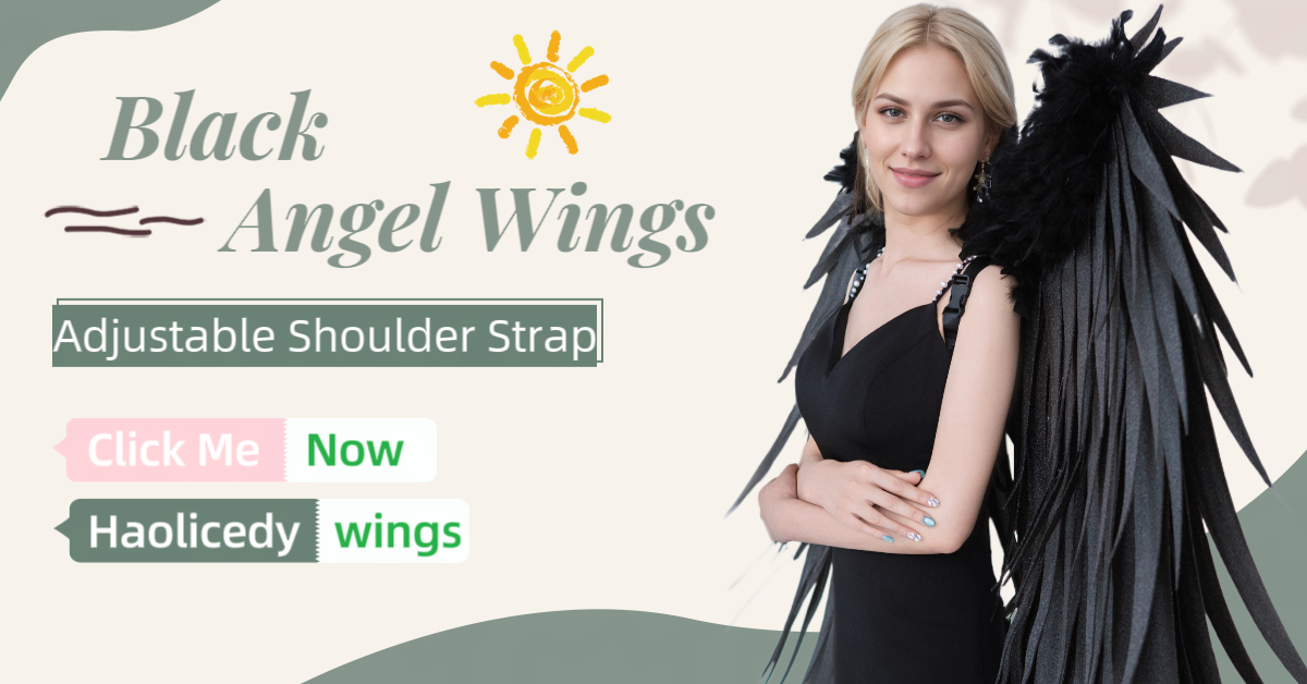 Model Walk Show Angel wings Studio Photography Modeling Props Black Large Angel wings
