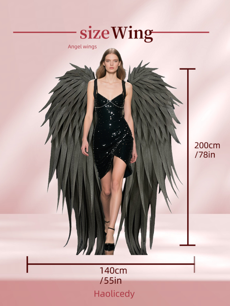 Black Foam Angel Wings - Essential for Stylish Looks