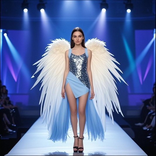 White foam cotton wings are a must-have for photography and runway shows.